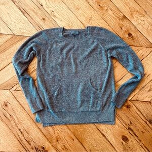 Barefoot Dreams Blue Crew Neck Sweater